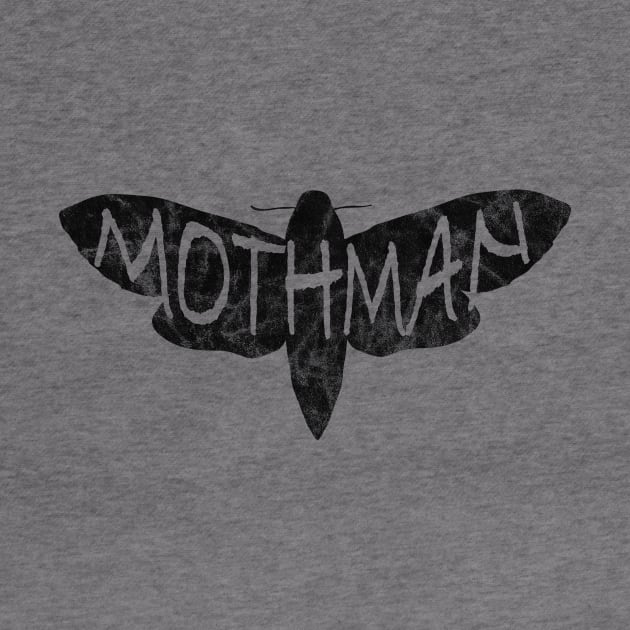 Mothman - Point Pleasant WV Mothman Figure Moth Man Cryptozoology Legend Design by Get Hopped Apparel
